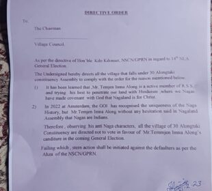 Lanuwati Jamir alerts the people of Nagaland about RSS