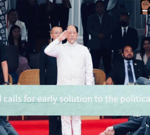 Nagaland CM address that GOI must resolve political issues first.