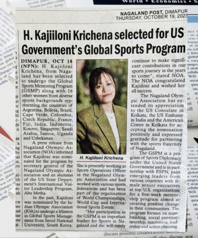 Naga woman selected US Government sports program