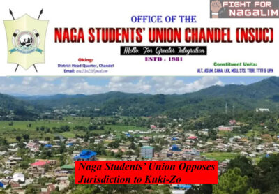 𝐍𝐚𝐠𝐚 𝐒𝐭𝐮𝐝𝐞𝐧𝐭𝐬’ 𝐔𝐧𝐢𝐨𝐧 𝐎𝐩𝐩𝐨𝐬𝐞𝐬 𝐉𝐮𝐫𝐢𝐬𝐝𝐢𝐜𝐭𝐢𝐨𝐧 𝐭𝐨 𝐊𝐮𝐤𝐢-𝐙𝐨