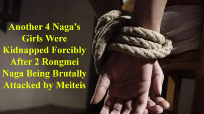A group of armed individuals forcibly kidnapped (4) four Naga girls who were working at a beauty Parlour in Imphal.